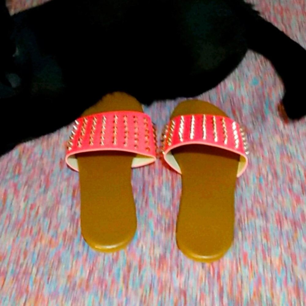 spiky pink Sandals